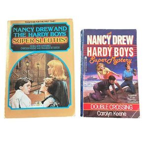 Nancy Drew And The Hardy Boys 2 Paperback Books Super Sleuths & Super Mystery‎